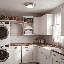 Plafonnier 2 lumières Meridian en nickel brossé-897497516