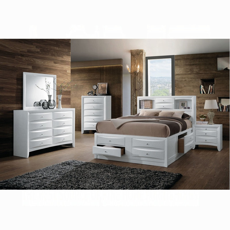 Table de chevet Ireland, Blanc