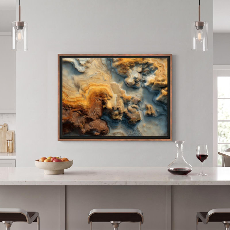 Amber Currents, 40" H x 30" W
