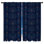 Blue Floral Damask Window Curtains Damask Sheer & Room Darkening - 2 Panels