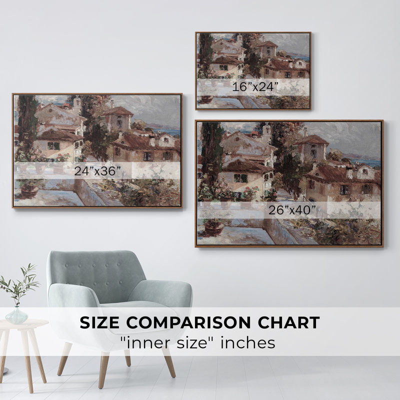 «Vintage Landscape -DCCCL XXVI» sur, H 17 po x l 25 po, Noyer