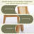 Rattan Dining Chairs, Solid Wood Frame With Decorative Armrests, Linen Upholstered Seat, Rustic Wooden Style Side Chairs For Kitchen