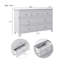 Commode 7 tiroirs en bois massif blanc