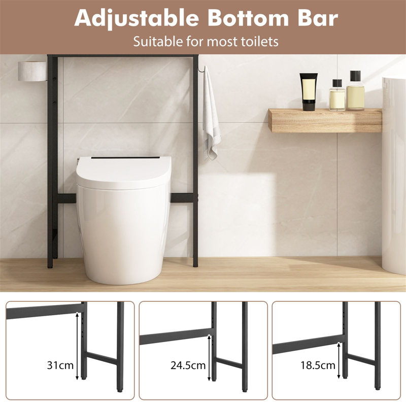 Freestanding Over The Toilet Storage, White