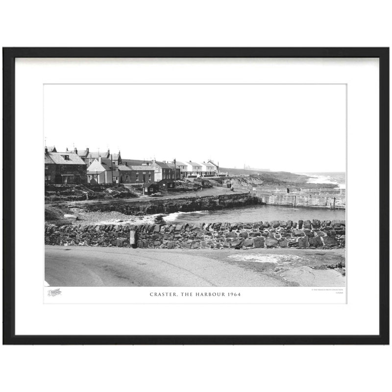 Craster, The Harbour 1964 - Single Picture Frame Print, 28cm H x 36cm W x 2.3cm D