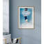Caucasian Woman Swimming Underwater Framed