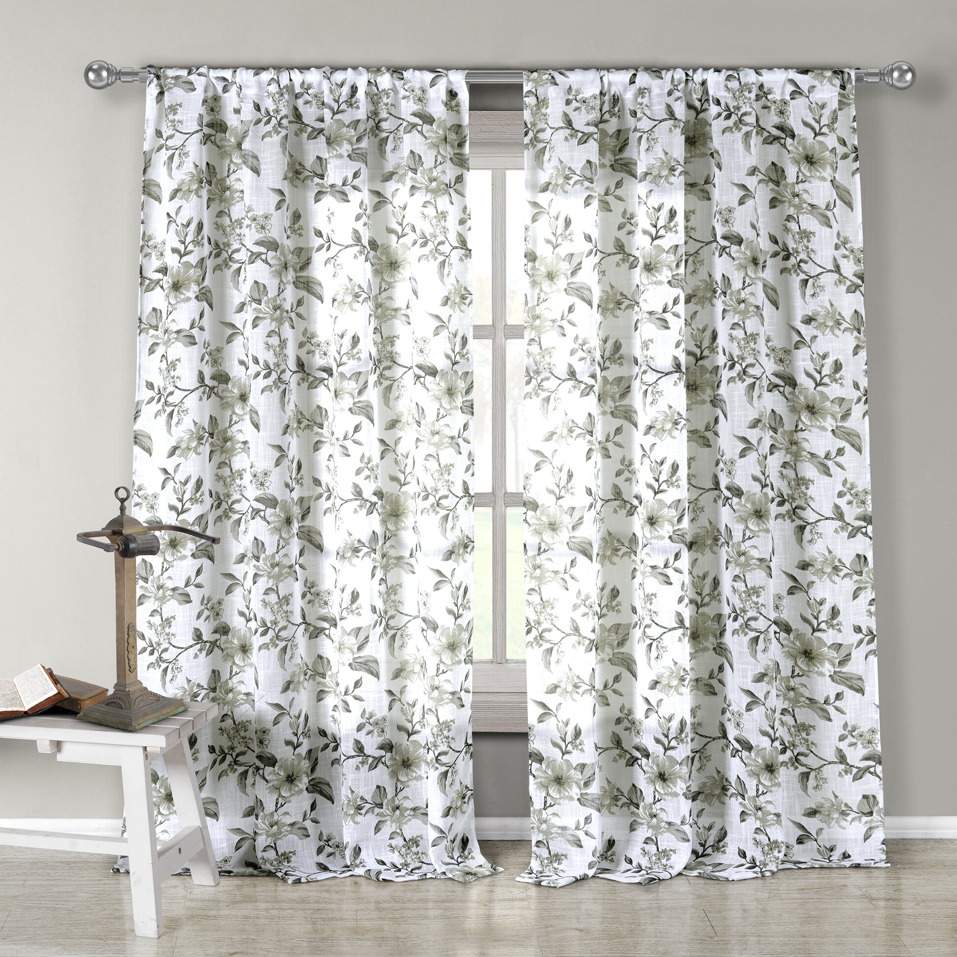 August Grove® Soucy Polyester Sheer Curtain Panel | Wayfair