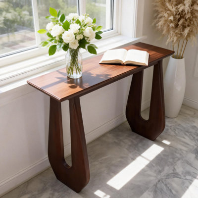 Solid Wood Top Console Table