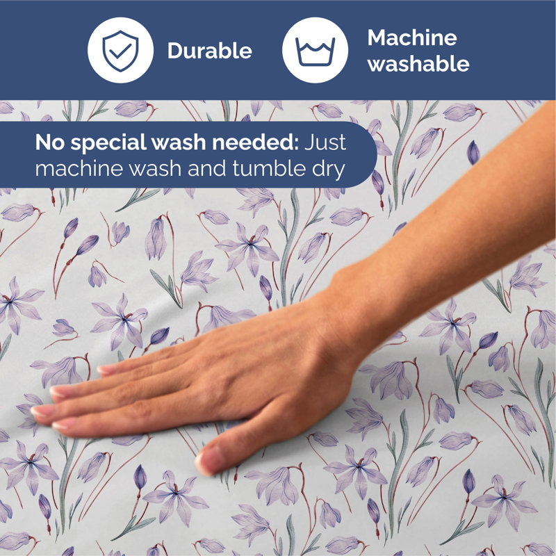 4 Piece Floral Sheet Set Premium Cooling, Soft & Wrinkle Free Bed Sheets – Ultra Soft Microfiber Luxury Bedding Set
