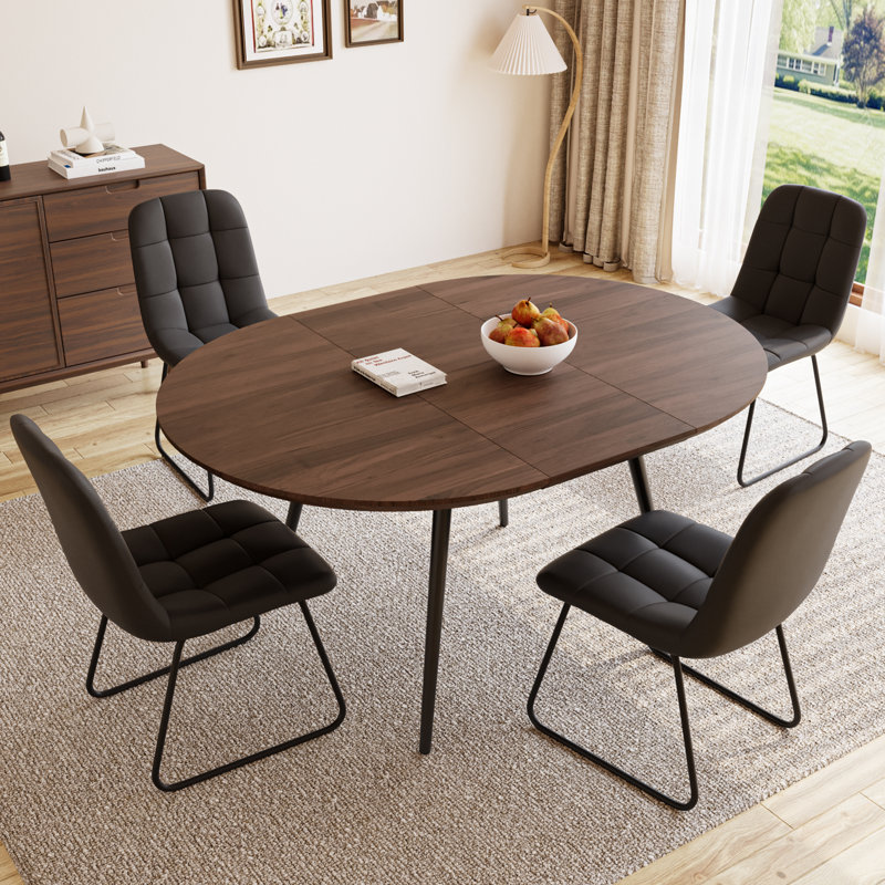 Ensemble de table de salle à manger, ensemble de table de cuisine moderne pour la cuisine, salle à manger (1 table et 4 chaises)