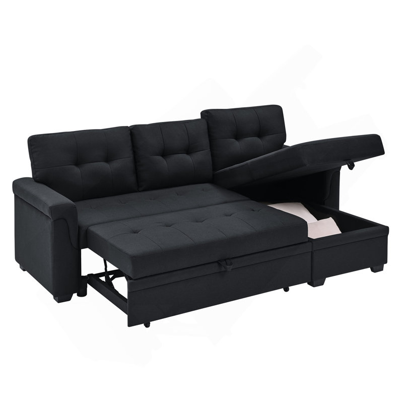 86'' Upholstered Pull-Out Sofa Bed