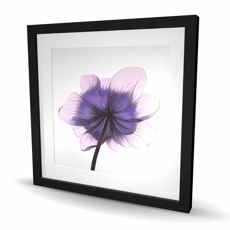 Magnifique fleur d'anémone mauve - décor de chambre à coucher floral