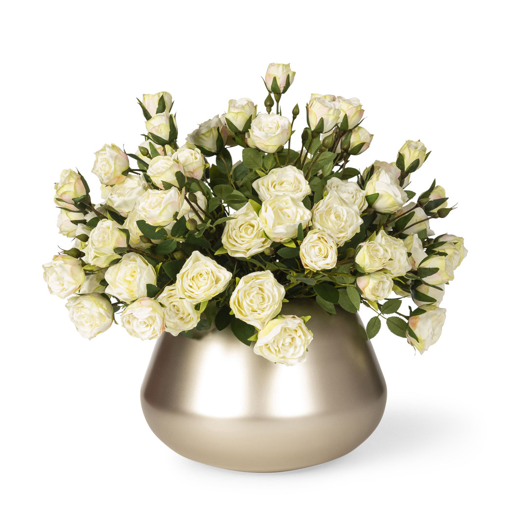 Kunstblume Rosenarrangement in Vase