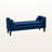Jack Bench in Royal Blue Velvet Upholstery & Espresso Finished Wood, 21.3'' H X 51.6'' W X 16.9'' D-595159990
