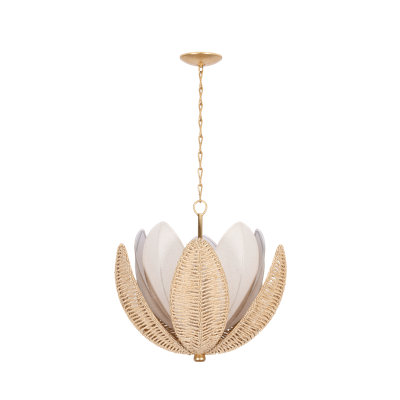 Costa Brava Chandelier in Vintage Gold Leaf