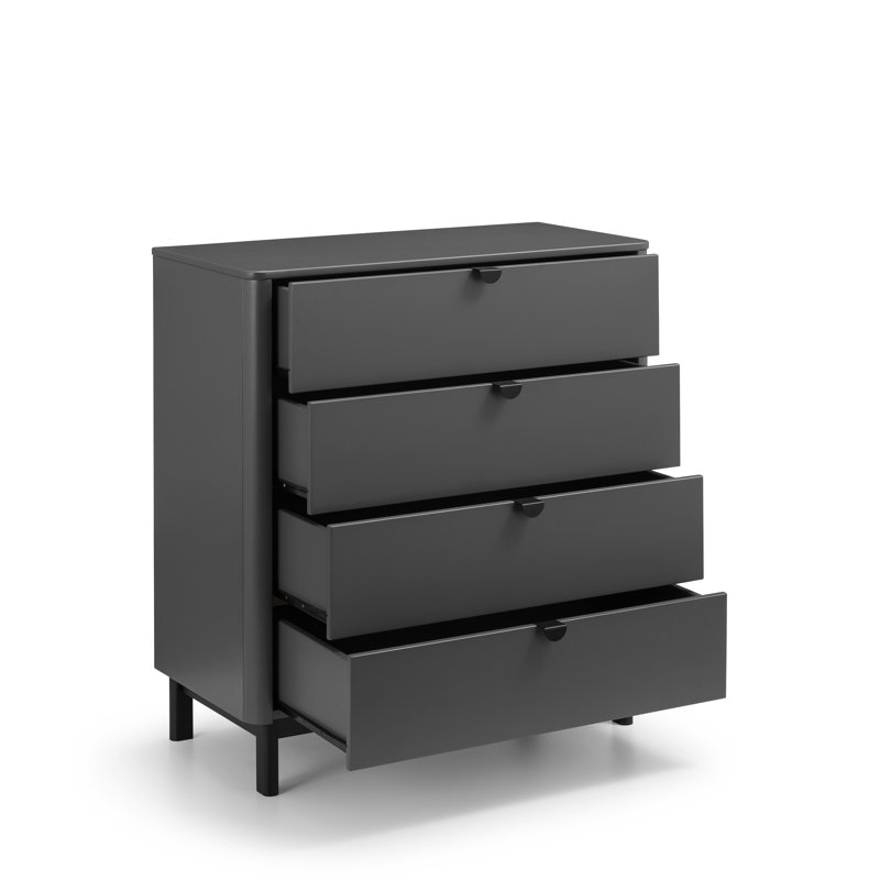 Hales 4 Drawer 35" Dresser, Gray