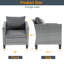 Chaise de patio avec coussins -1445883248