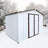 Metal Garden Sheds 8Ftx6ft Outdoor Storage Sheds White+Offee-121497860-121497858