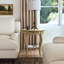 Jeanette Nouveau Oval Side Table-580829596