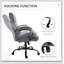 Chaise de bureau avec linge, pivotant, support lombaire, hauteur réglable, appui-tête inclus, roulettes