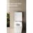 Modern Bathroom Square Smart Toilet With Attached Tank - Remote-Controlled, Auto-Flush, Heated Seat, Led Monitor, User Tailored, White For Bathrooms Remote Controlled Flushing, Display, Configurable-121682929