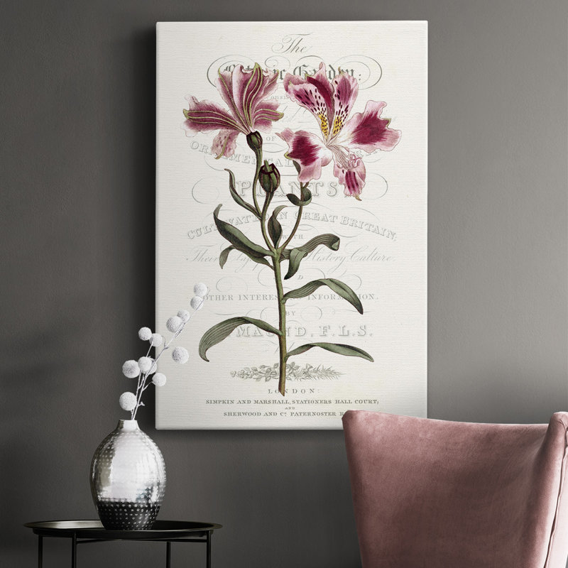 Flower Garden Varietals II - peinture sur toile tendue, H 18 po x l 12 po x P 1 po