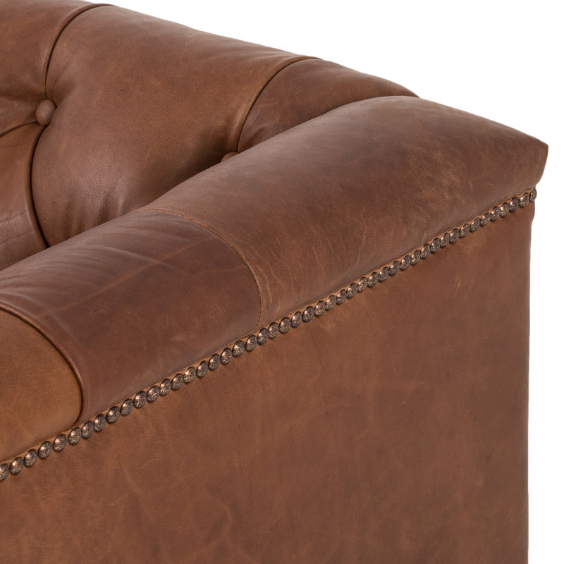 Maxx Sofa, Heirloom Sienna Genuine Leather