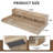 Washer Dryer Countertop With Non-Slip Pads, Laundry Wood Shelf Topper With Edge, 54" Width X 27.5" Depth Double Layer Organizer For Washer And Dryer Laundry Hamper Counter Storage (Sandy Brown Color)-124424319