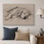 «Sleeping Golden Retriever», impression sur toile encadrée, impression sur toile-131636370-131636369