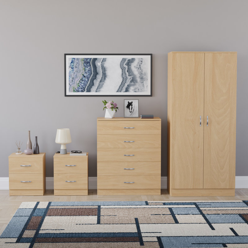 Maybery Piece Bedroom Set, Pine