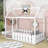 Cahaba Wood Bed,House Bed Frame with Fence-782034577-756388795