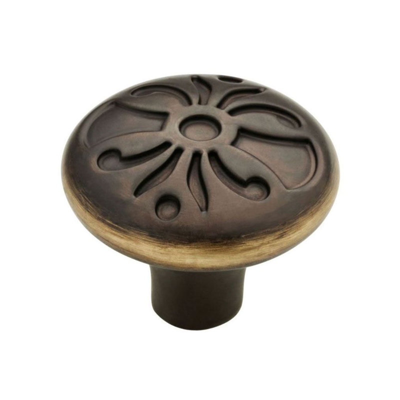 (Paquet de 5) Bouton décoratif 1-3 / 8 po Augustine, Argent