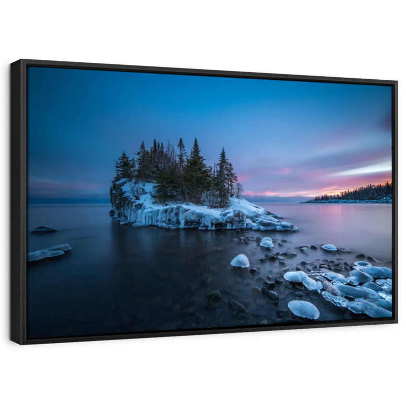«Dramatic Sunset At Lake Superior», reproduction sur toile, H 17 po x l 25 po