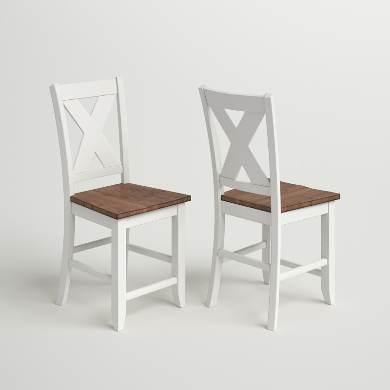 Cherry Wood Shelby 24" Counter Stool Set with Classic Turned Legs