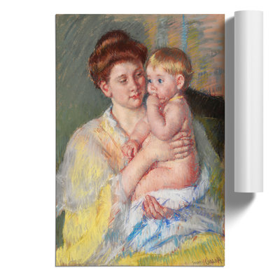 Mother and Child Vol.4 by Mary Cassatt - Unframed Painting