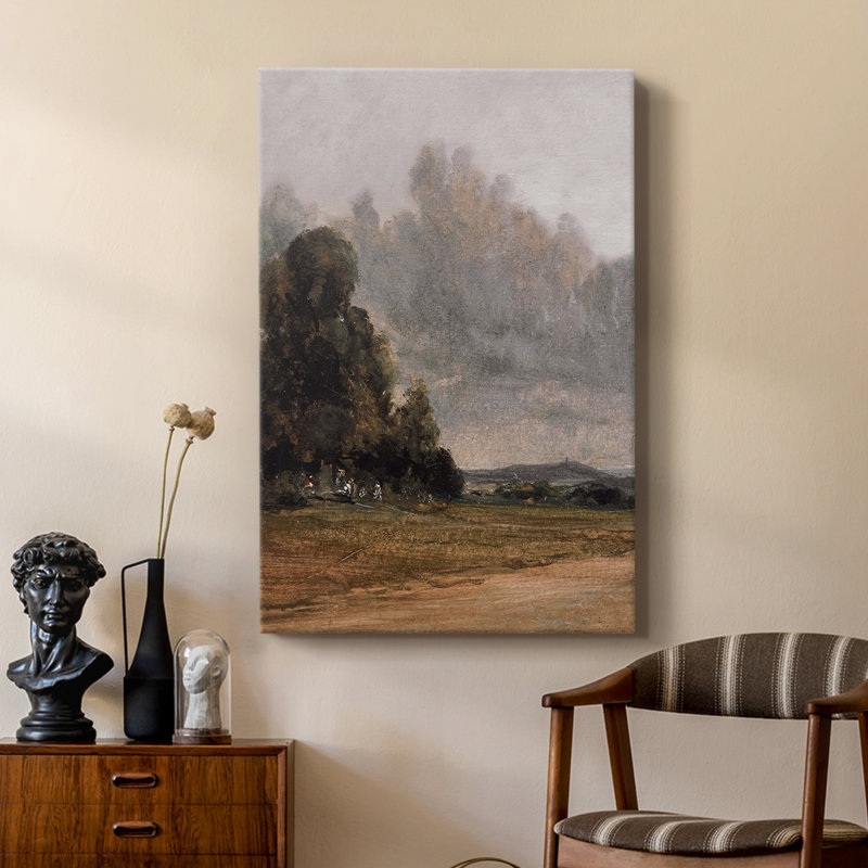Paysage rétro CCLI - galerie Cavas sur mesure, H 48 po x l 32 po