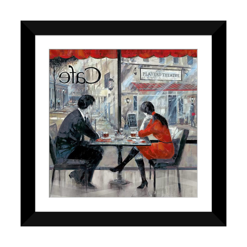 « joueur du théâtre », impression sur toile, H 16 po x l 16 po x P 1 po, Papier d'art encadré noir