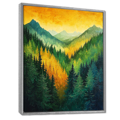 «Giezi Forest Echoes In The Summit Of Alaska I», reproduction d'art sur toile encadrée