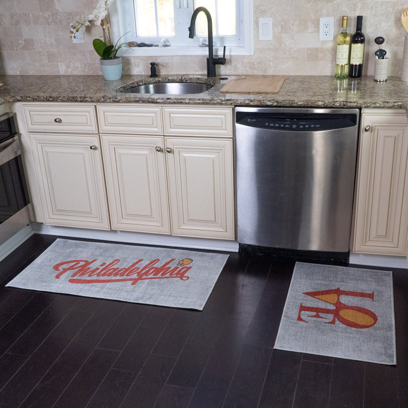 Tapis de cuisine polyvalent 2 pièces