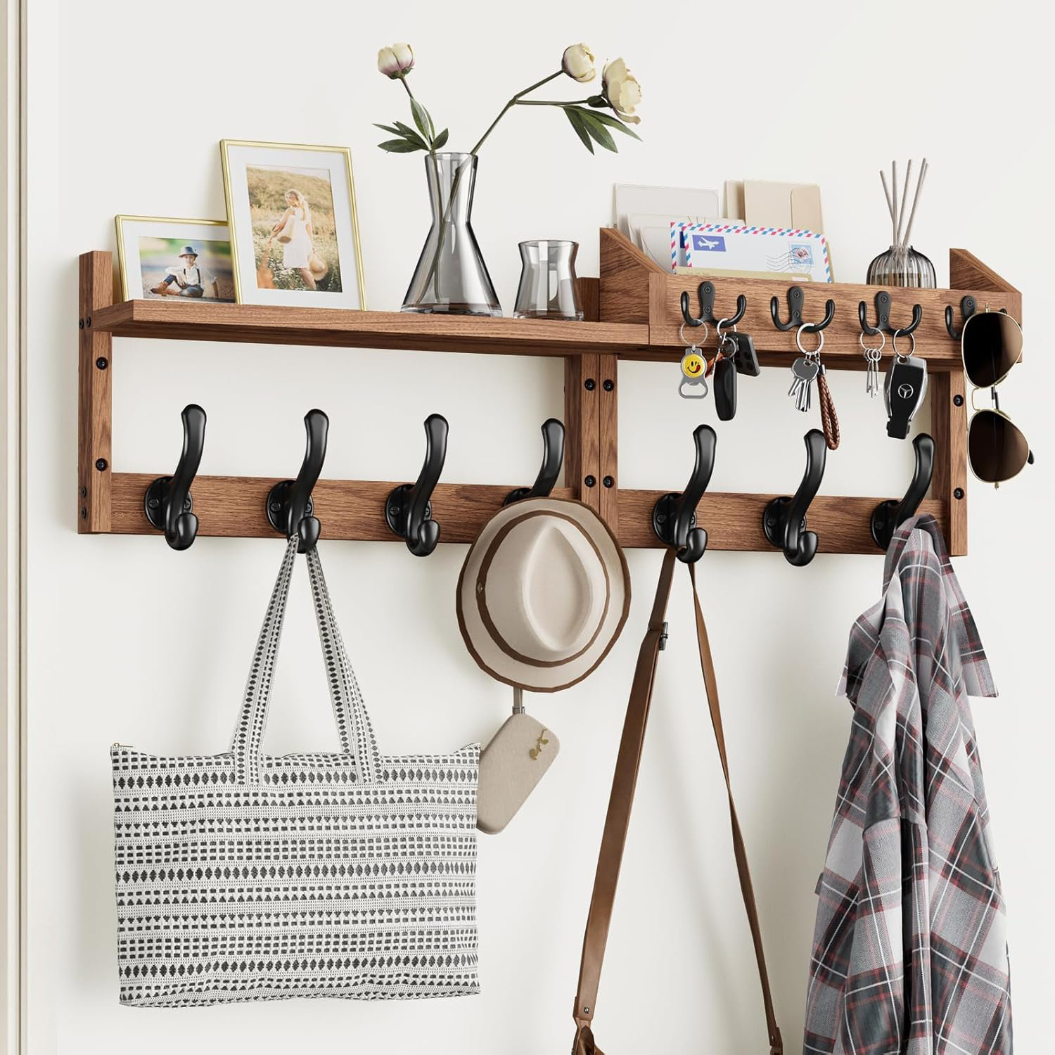 Coat Hooks Entryway Key Holder Shelf 17 Stories 29