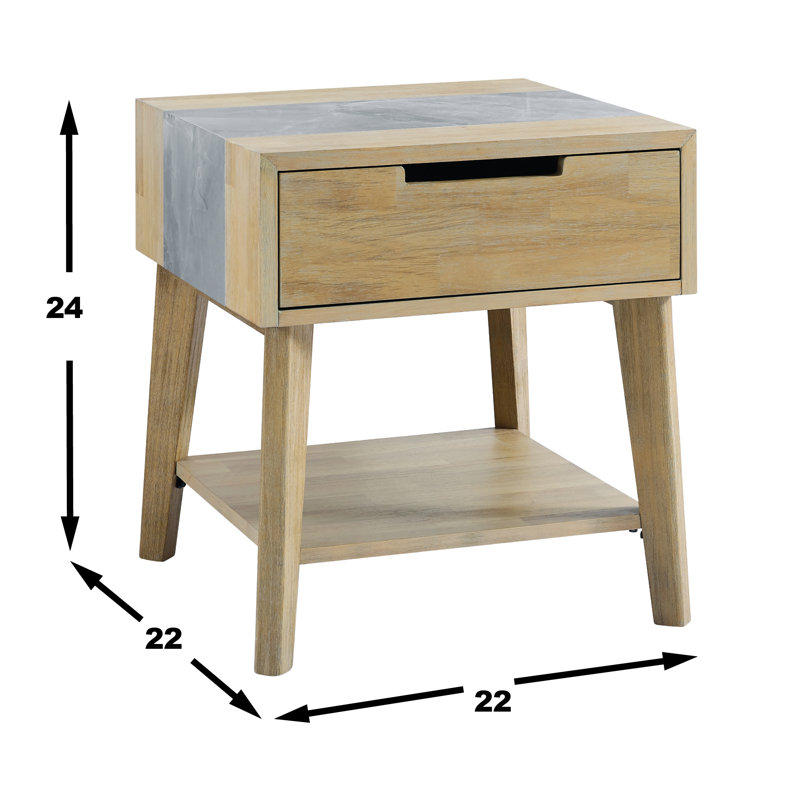 Izaskun Otani End Table with Storage