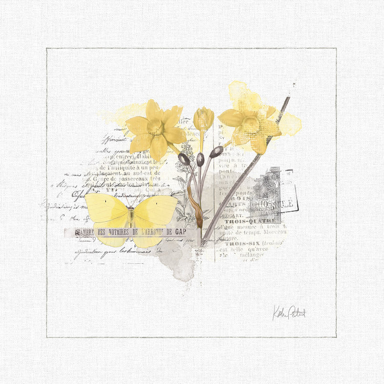 «Sunny Day I», impression sur toile tendue, H 12 po x l 12 po x P 1,5 po, Toile tendue