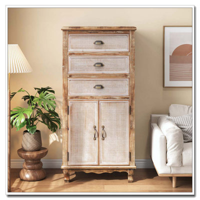 Rustic Wooden Storage Cabinet