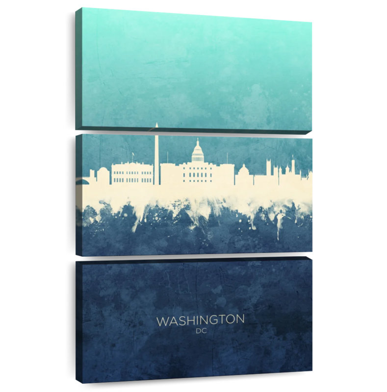 Skyline de Sirci Washington DC V, H 74 po x l 48 po