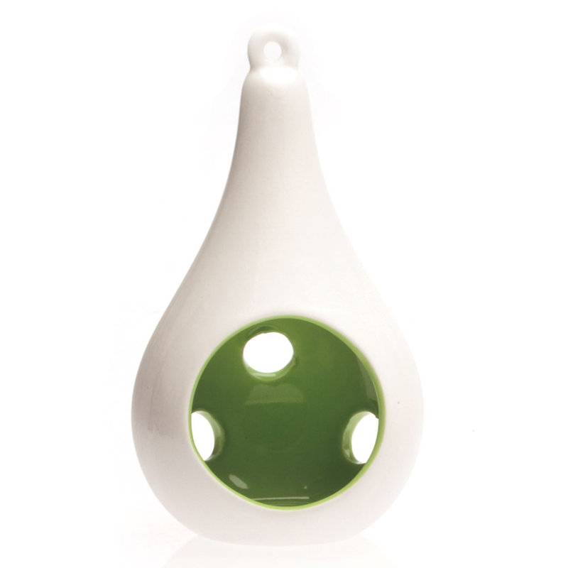 Ceramic Wall Vase, Green
