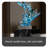 Transparent Wave Abstract Fiberglass Marble Base Sculpture Decoration Item-1963965187