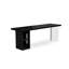 Bureau rectangulaire en bois massif noir-660821979-660821980