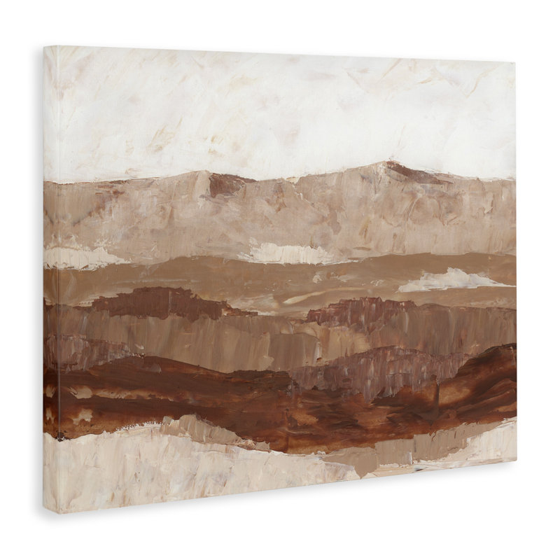 " Abstract Canyon Painting " by BlursByAI, H 16 po x l 20 po x P 1,5 po