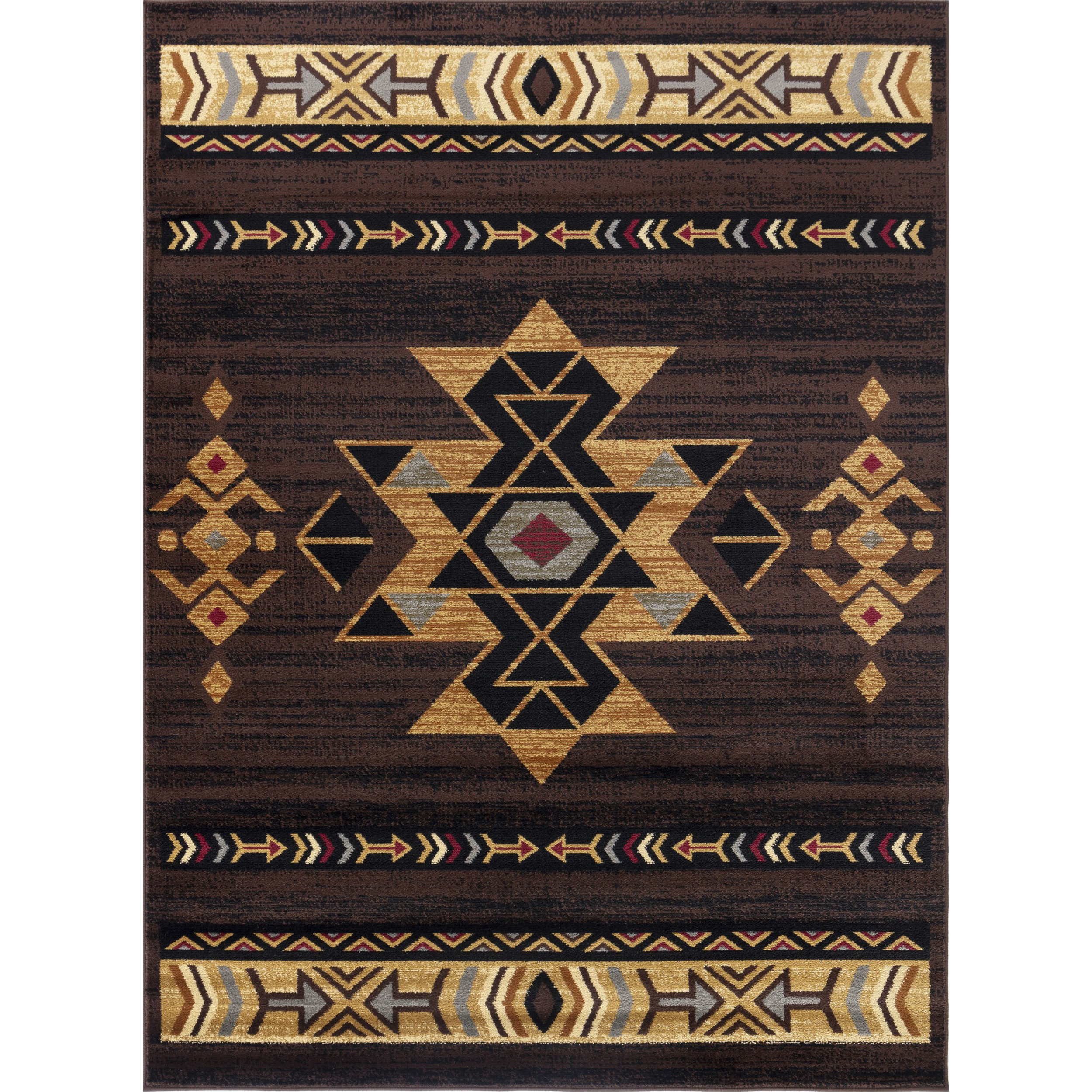 Red Barrel Studio® Tribes Brown Extra-Large Southwest Area Rug | Wayfair