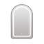 51cm Wx 80cm H x 11.5cm D Arched Bathroom Medicine Cabinet with LED Mirror-1255608043